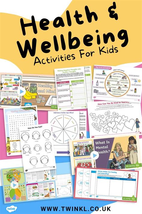 health  wellbeing activities  kids twinkl wellness lesson