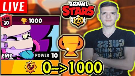 LIVE PUSH CU EMZ MAXATA SPRE RANK 30 SI 1k TROFEE Brawl Stars