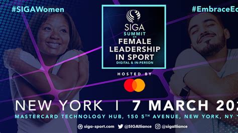 Siga To Hold Third Annual Summit On Female Leadership In Sport In New