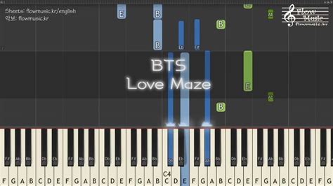 Bts 방탄소년단 Love Maze Piano Tutorial 피아노 배우기 Youtube