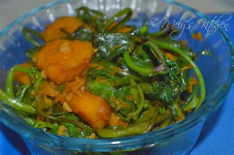 Ginisang Talbos Ng Camote At Kalabasa Melys Kitchen