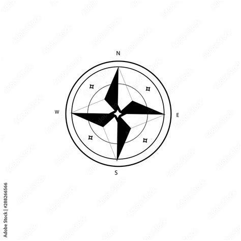 compass logo illustration,compas logo vector,compas design logo Stock ...