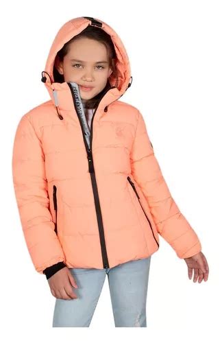 Chamarra Niña Greenlander Pol8026 Gorro Ajustable Capitonada Meses