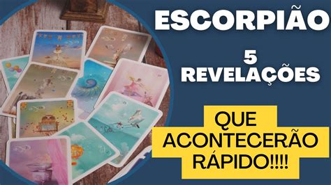 ESCORPIÃO 5 REVELAÇÕES QUE ACONTECERÃO LOGO REVELAÇÕES ESPECIAIS