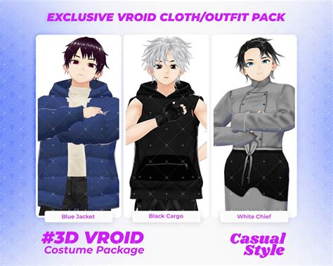 Vroid Clothing Pack Wardrobe Collection Vroid Clothes Vroid Fashion