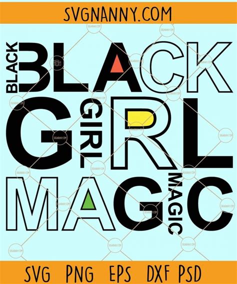 Black Girl Magic Svg Afro Woman Svg Afro Woman Melanin Svg African