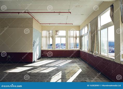 Abandoned warehouse stock image. Image of urban, antique - 163828981