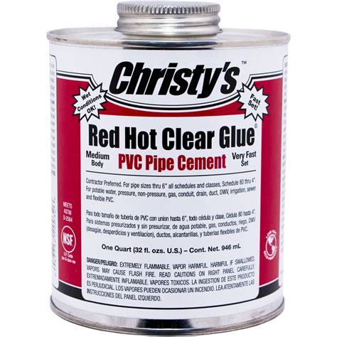 Red Hot Clear Glue - Low VOC - Christy's