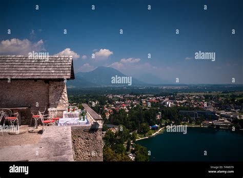 Lake Bled with the Bled Castle Stock Photo - Alamy