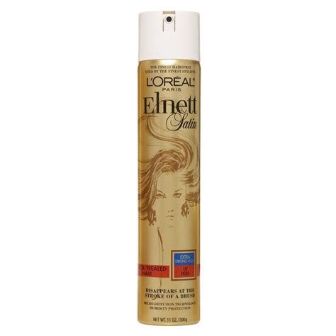 L Oreal Paris Elnett Satin Extra Strong Hold With Uv Filter Hairspray