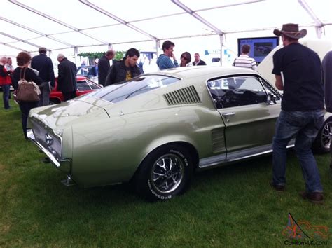 Red 1967 ford mustang coupe