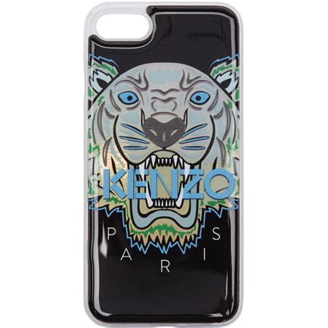 Kenzo Black And Blue Limited Edition Northern Lights Tiger Iphone