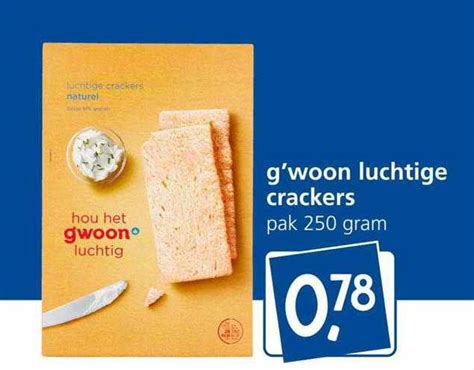 G Woon Luchtige Crackers Aanbieding Bij Jan Linders Folders Nl