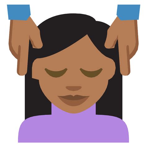 Person Getting Massage Medium Dark Skin Tone Vector Svg Icon Svg Repo