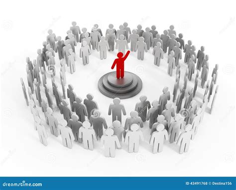 Group Leader Stock Illustration Illustration Of Isolated 43491768