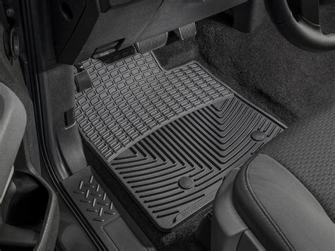 Weathertech Trim To Fit Front Rubber Mats For Ford Super Duty Black Automotive