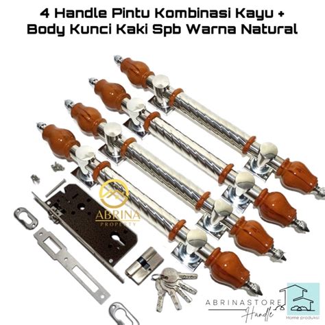 Jual Handle Pintu Rumah Set Kunci Panjang Cm Tarikan Gagang Pintu