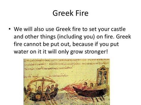 Greek Fire - Ancient and Medieval Greek military tactics Military ...