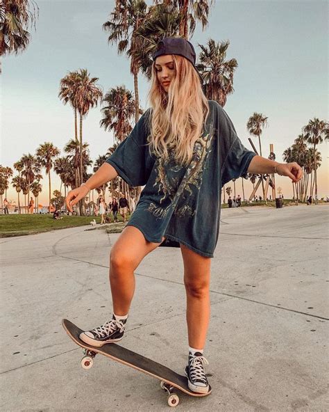 Venice Beach Skater Girl Skateboarding Skateboard Skatergirl Venice