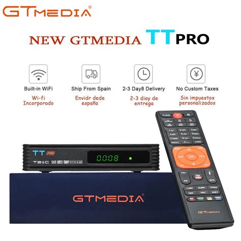 FTA Terrestrial Tv Tuner DVB T T2 GTMEDIA TT PRO Receiver Digital DVB