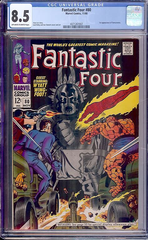 Fantastic Four 80 CGC 8 5 Ow W Auction Pedigree Comics