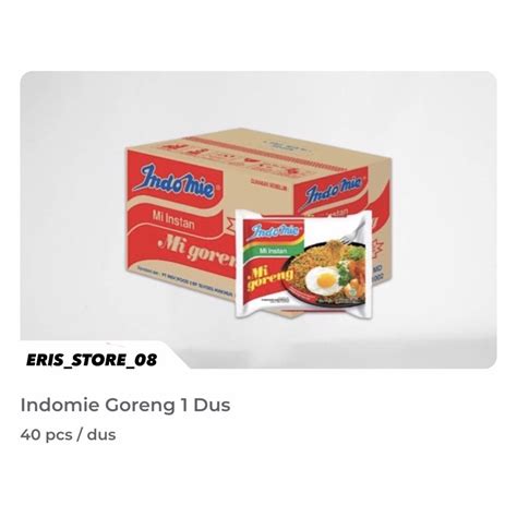 Jual INDOMIE GORENG 85gram Isi 40pcs Shopee Indonesia