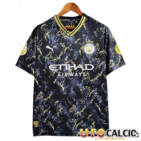 Maglie Calcio Manchester City Special Edition Nero Giallo 2023 2024