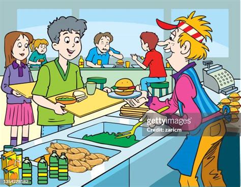 24 School Cafeteria Cartoon Stock Photos, High-Res Pictures, and Images ...