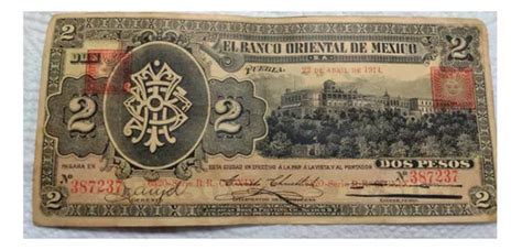 Billete El Banco Oriental De Mexico Pesos Mercadolibre