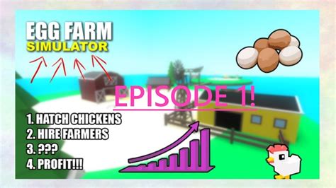 Roblox Egg Hatch Simulator Gameplay Video Part 1 Youtube