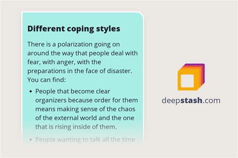 coping styles deepstash