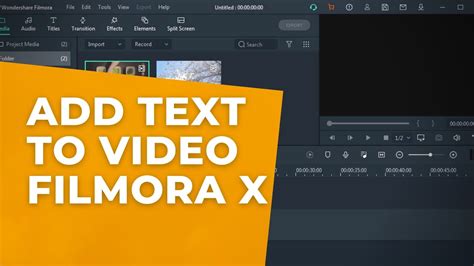 How To Add Text To Video In Filmora X Add Text To Video In Filmora