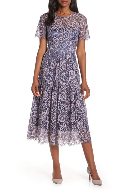 Eliza J Two Tone Embroidered Lace Cocktail Dress Nordstrom