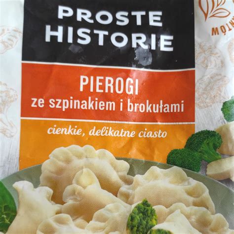 Pierogi ze szpinakiem i brokułami Proste Historie kalorie kJ a