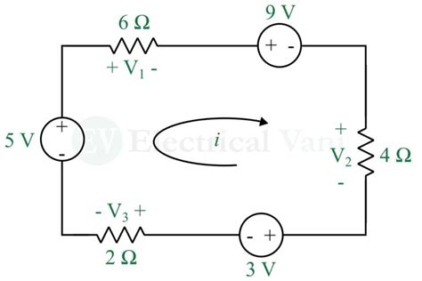 Kirchhoff S Voltage Law Kvl Statement And Examples Electrical Vani