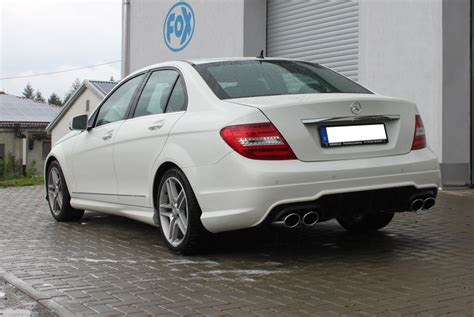 Mercedes C Klasse 4 Zylinder W204 S204 AMG Paket Endschalldämpfer