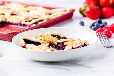 Irresistible Triple Berry Slab Pie Recipe For Summer