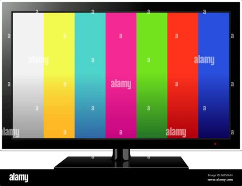 TV Flat Screen Lcd Plasma Realistic Vector Illustration Stock Vector