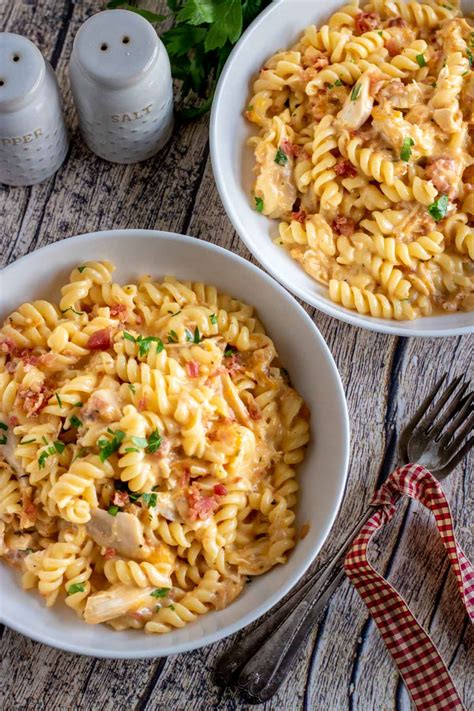 One Pot Chicken Bacon Ranch Pasta Kylee Cooks