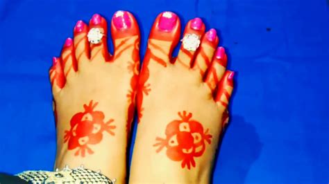 Alta Design For Full Feet Karva Chauth Navratri Durga Puja