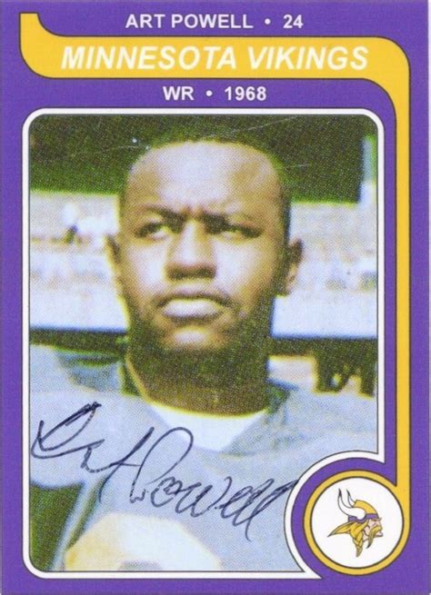 Minnesota Sports Autograph Project: ART POWELL