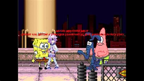 Mugen Multiverse Melee Episode Neptune Spongebob Vs Blue