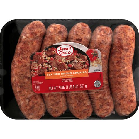 Jewel-Osco Bakery Chorizo, Tex Mex Brand (20 oz) - Instacart