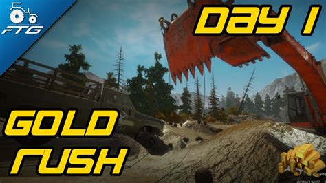 Gold Rush Gameplay Mining And Big Equipment Pre Alpha Build Youtube