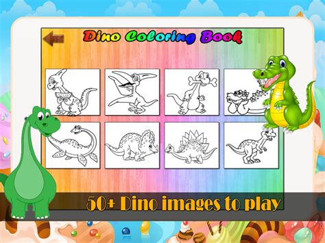 Little Dinosaur Coloring Pages Kids Painting Game for iOS (iPhone/iPad ...