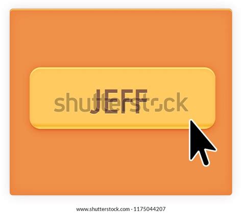 Jeff Popular Nick Names Around World Stock Illustration 1175044207