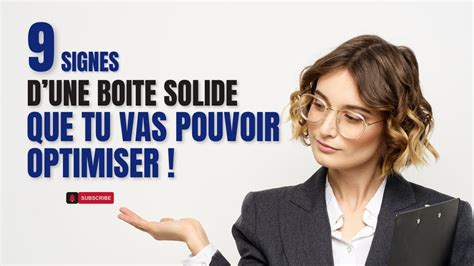 Les Signes D Une Entreprise Solide Optimiser Youtube