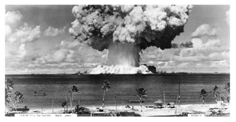 Bikini Atoll Operation Crossroads Baker Detonation 1946 Paper Art 26 X14 26 X14