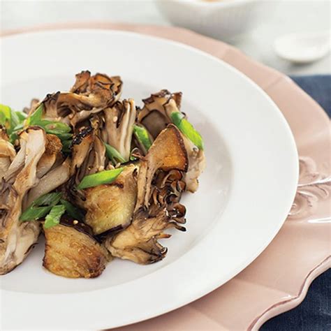 Miso Roasted Maitake Mushrooms And Eggplant With Sesame Seeds Recipe