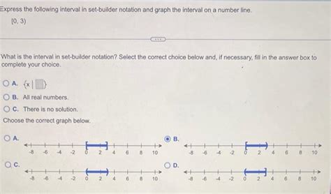 Solved Express The Following Interval In Set Builder Chegg